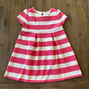 3/27$ Pink and White Striped Baby Toddler Dress size 18-24 months